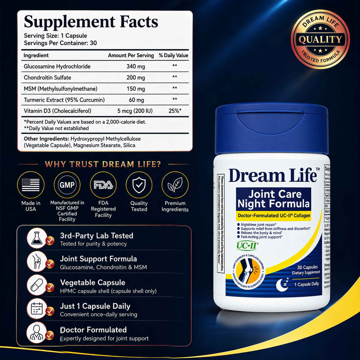 Dream Life Joint Care Night Formula