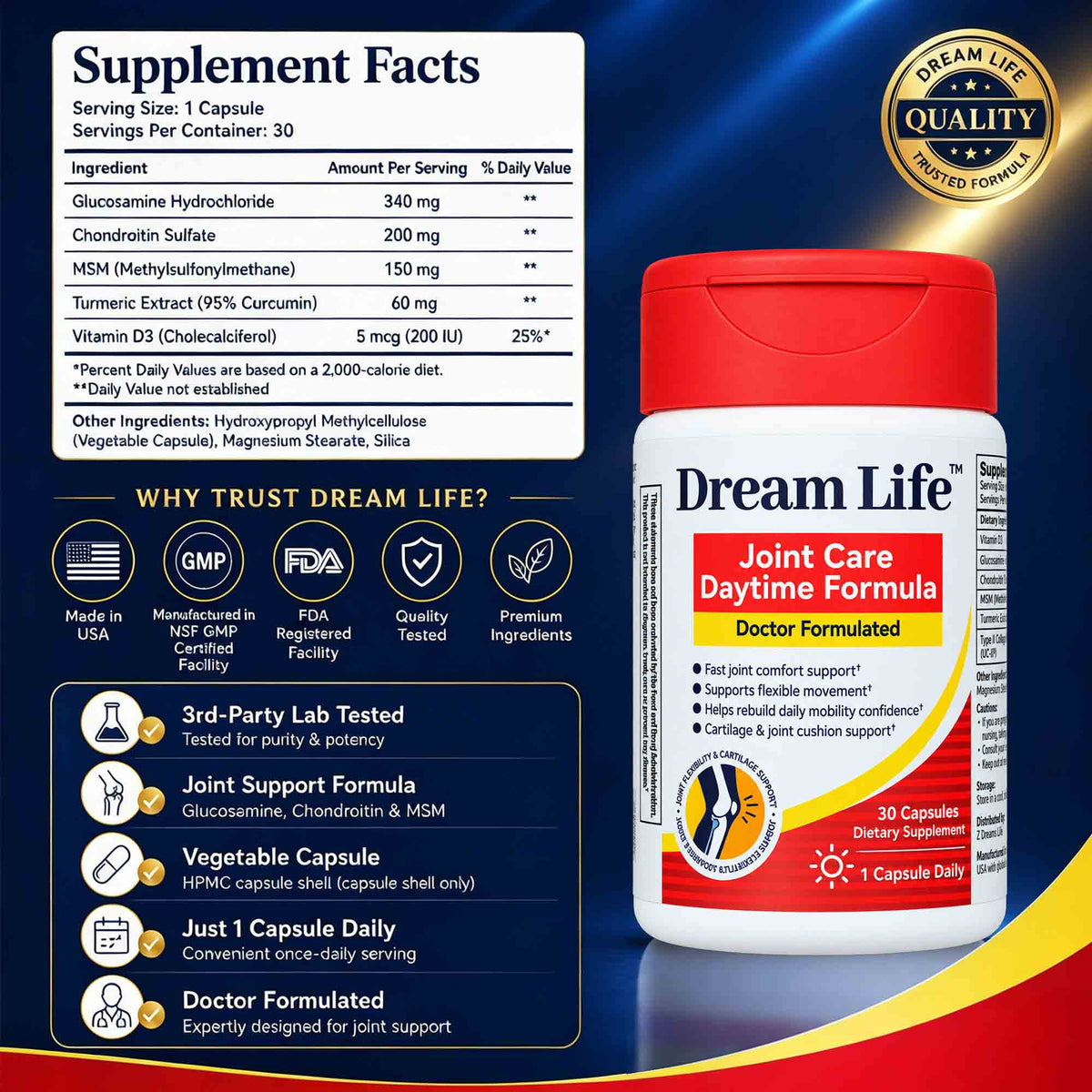 Dream Life Joint Care Daytime Formula
